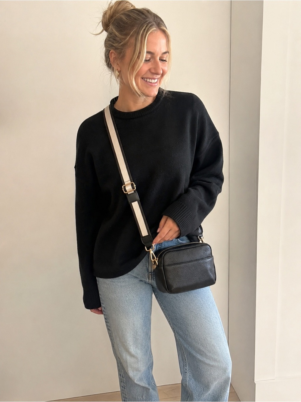 BNWT Maria Bochi Black Crossbody Bag